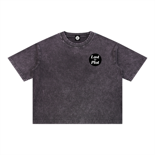 The Plot Mineral Wash Boxy Cotton T-Shirt