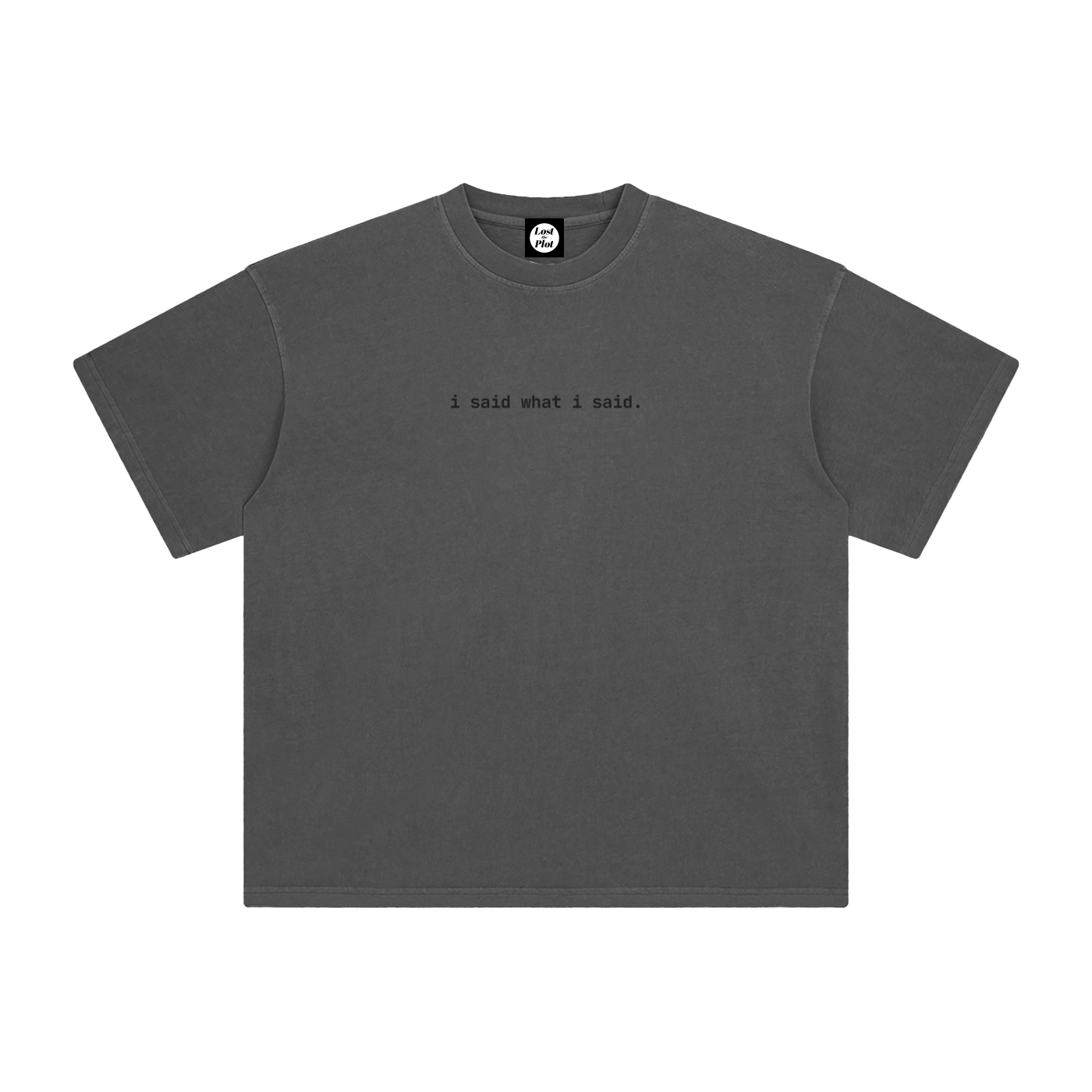 I Said What I Said Enzyme Washed T-Shirt