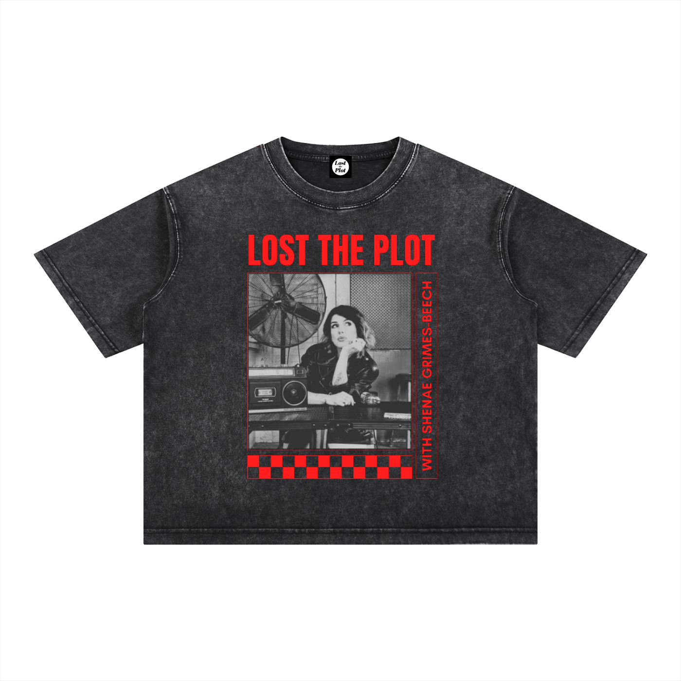 Lost the Plot Mineral Wash Boxy Cotton T-Shirt