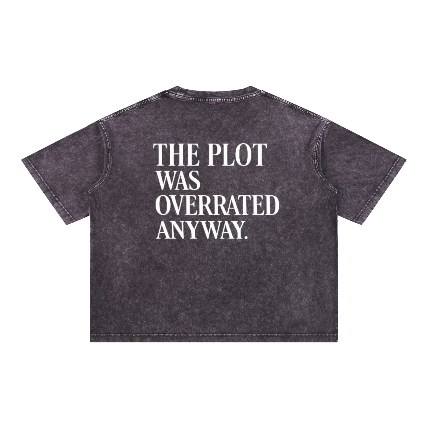 The Plot Mineral Wash Boxy Cotton T-Shirt