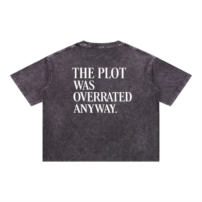 The Plot Mineral Wash Boxy Cotton T-Shirt